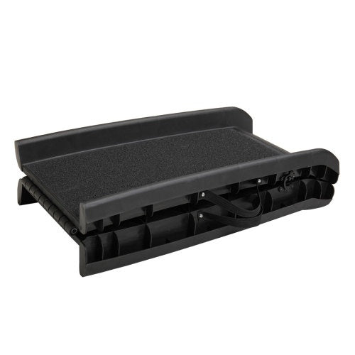 Portable Bi-Fold Pet Ramp Ladder – Black, Rugged Ramp for Trucks, SUVs & Dirt Bikes