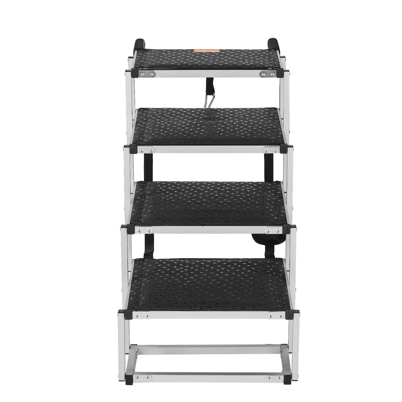 VEVOR 4-Step Folding Dog Car Stairs – Aluminum, Non-Slip Ramp Supporting Up to 150 lbs