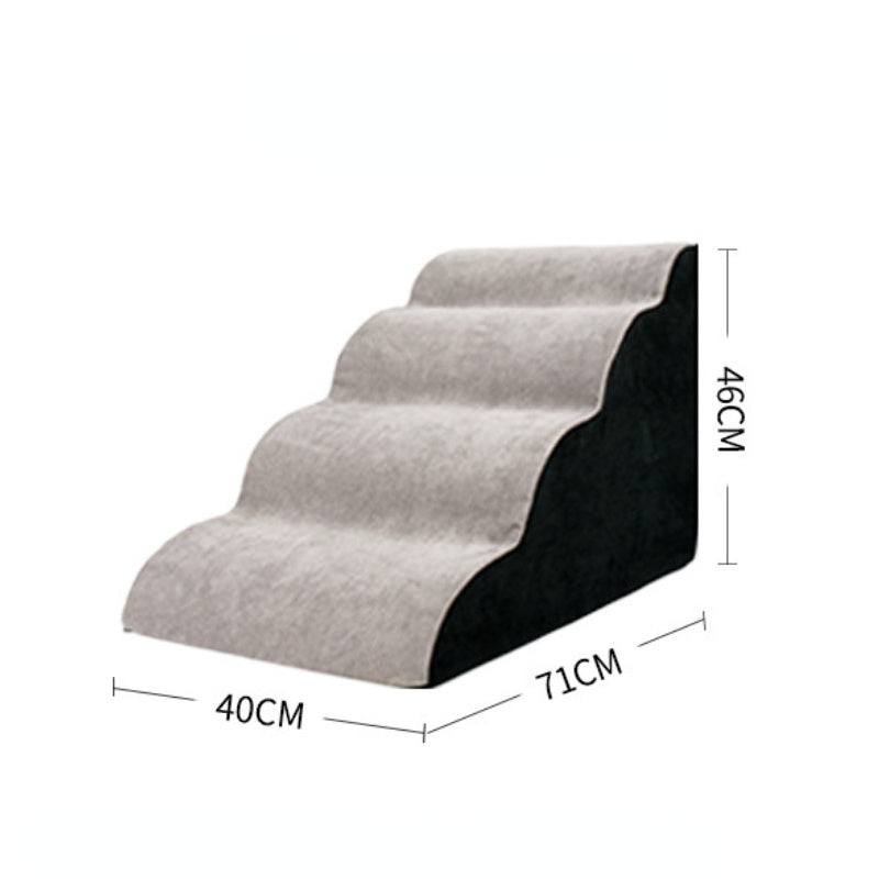 Home Pet Wave Dog Ramp Stairs – Anti-Slip Fabric, Wavy Design for Safe Climbing