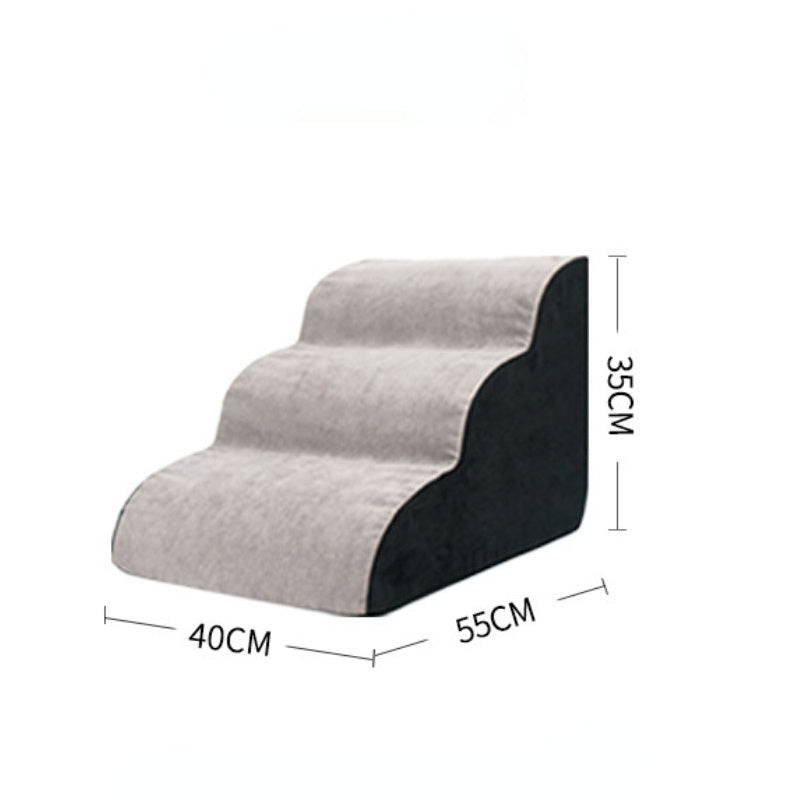 Home Pet Wave Dog Ramp Stairs – Anti-Slip Fabric, Wavy Design for Safe Climbing