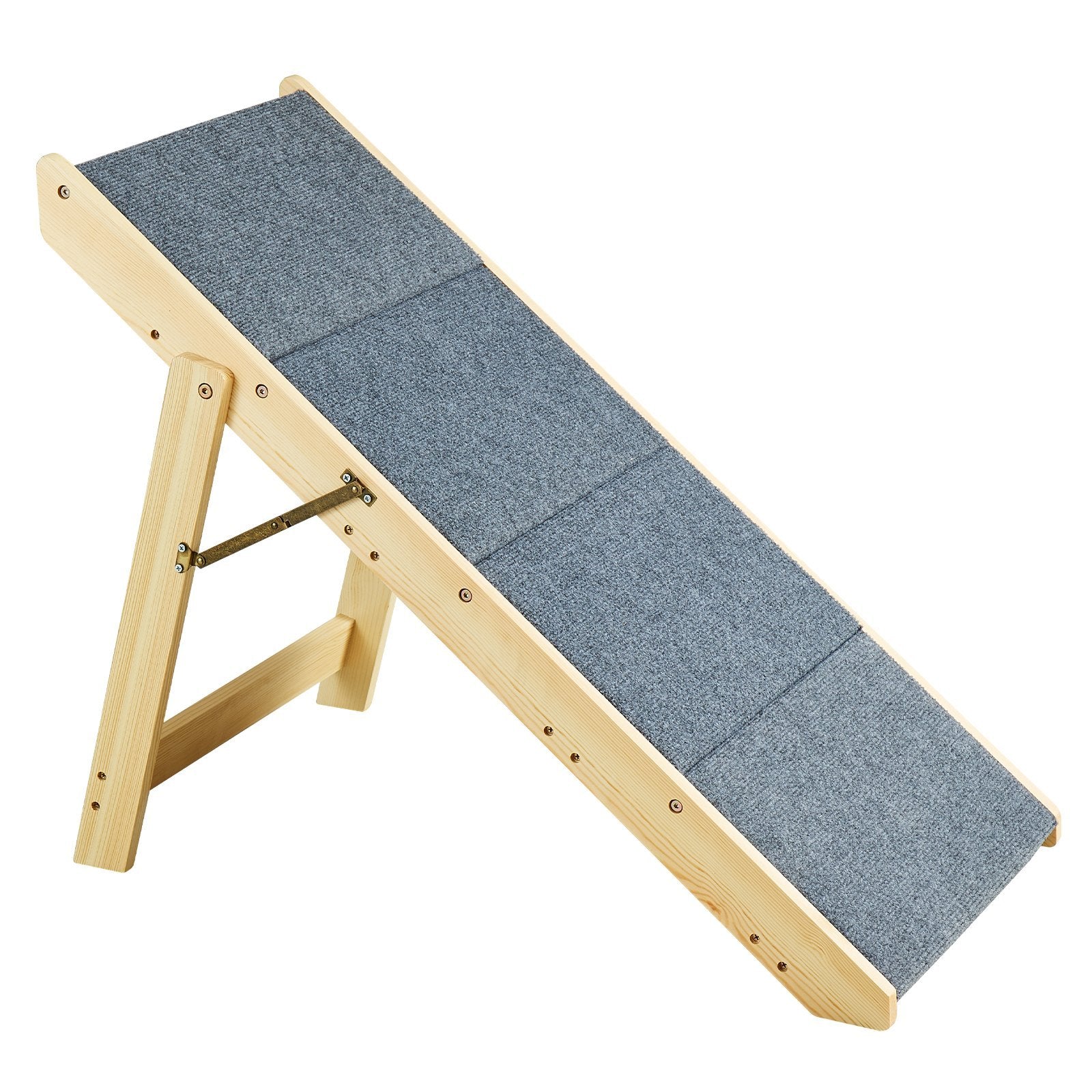 2-in-1 Foldable Wooden Pet Stairs & Ramp – 4-Step, Up to 150 lbs, Ideal for Beds, Sofas & Cars – Non-Slip, Space-Saving Dog/Cat Access