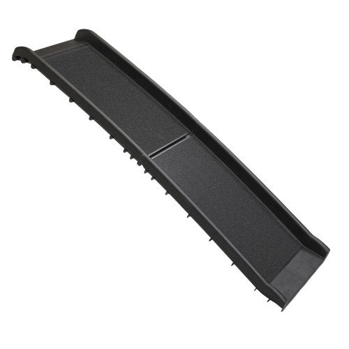 Portable Bi-Fold Pet Ramp Ladder – Black, Rugged Ramp for Trucks, SUVs & Dirt Bikes