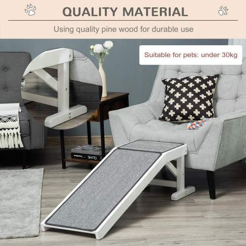 Pet Ramp for Dogs – Non-Slip Carpet with Top Platform, Ramp for Dog Bed & Sofa