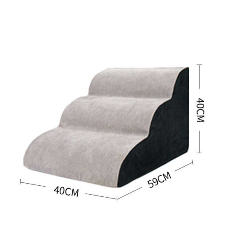 Home Pet Wave Dog Ramp Stairs – Anti-Slip Fabric, Wavy Design for Safe Climbing