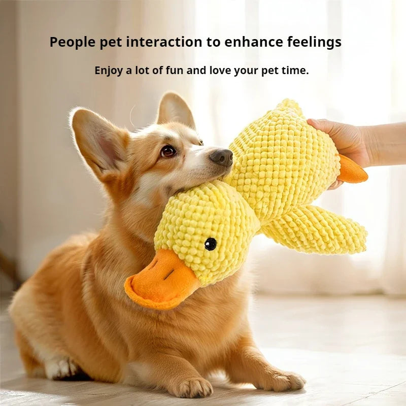 Dog Plush Duck Toy – Bite-Resistant, Squeaky Companion for Chewing & Comfort