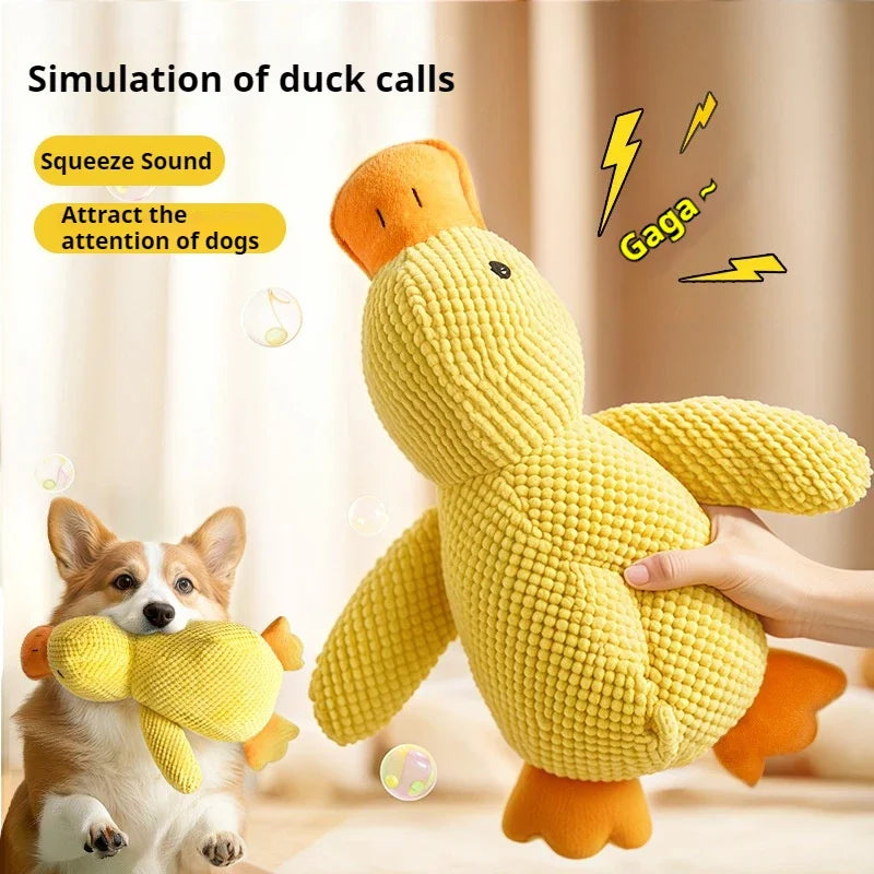 Dog Plush Duck Toy – Bite-Resistant, Squeaky Companion for Chewing & Comfort