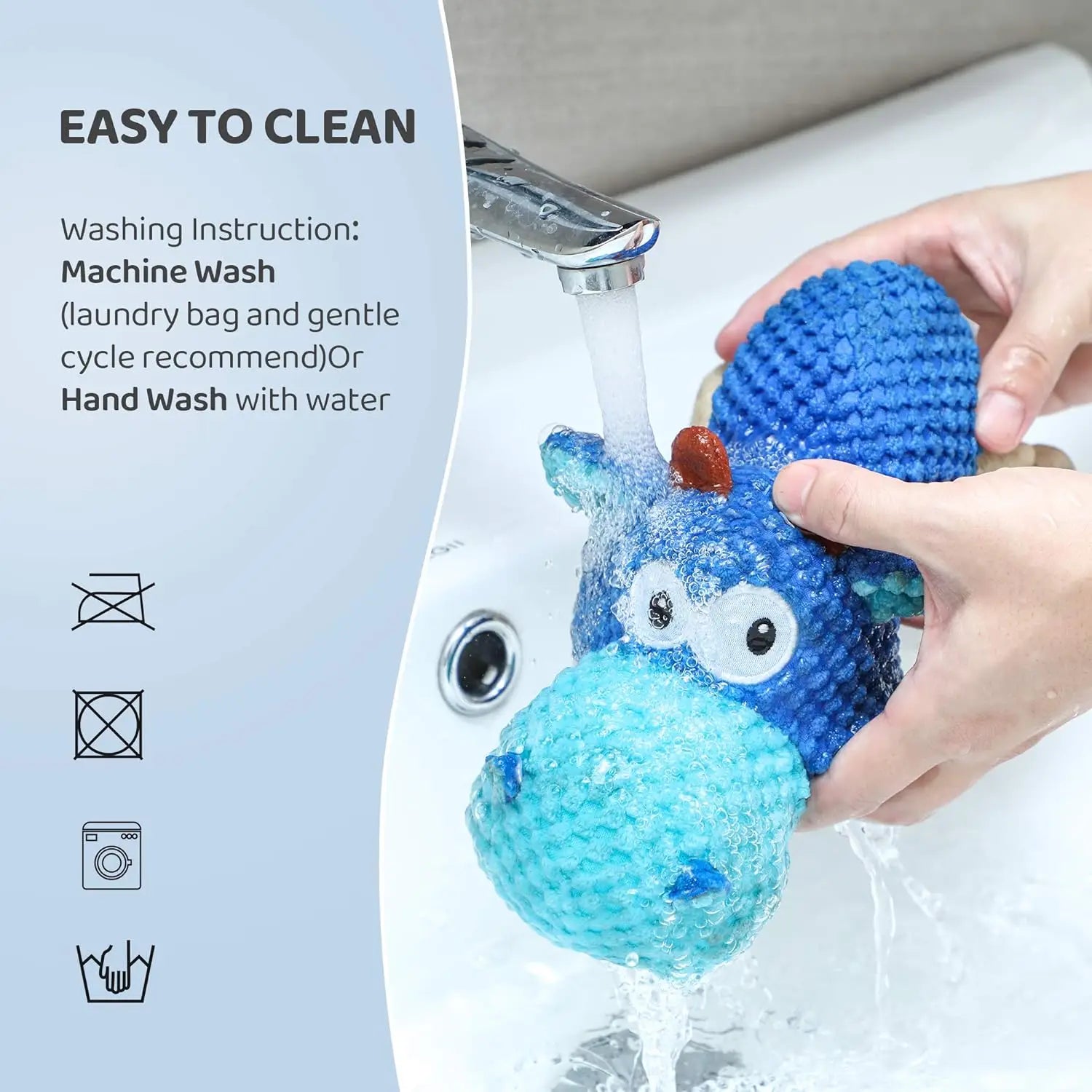 Durable Dog Plush Squeaky Toy – Chew Resistant Stuffed Animal with Crinkle Paper