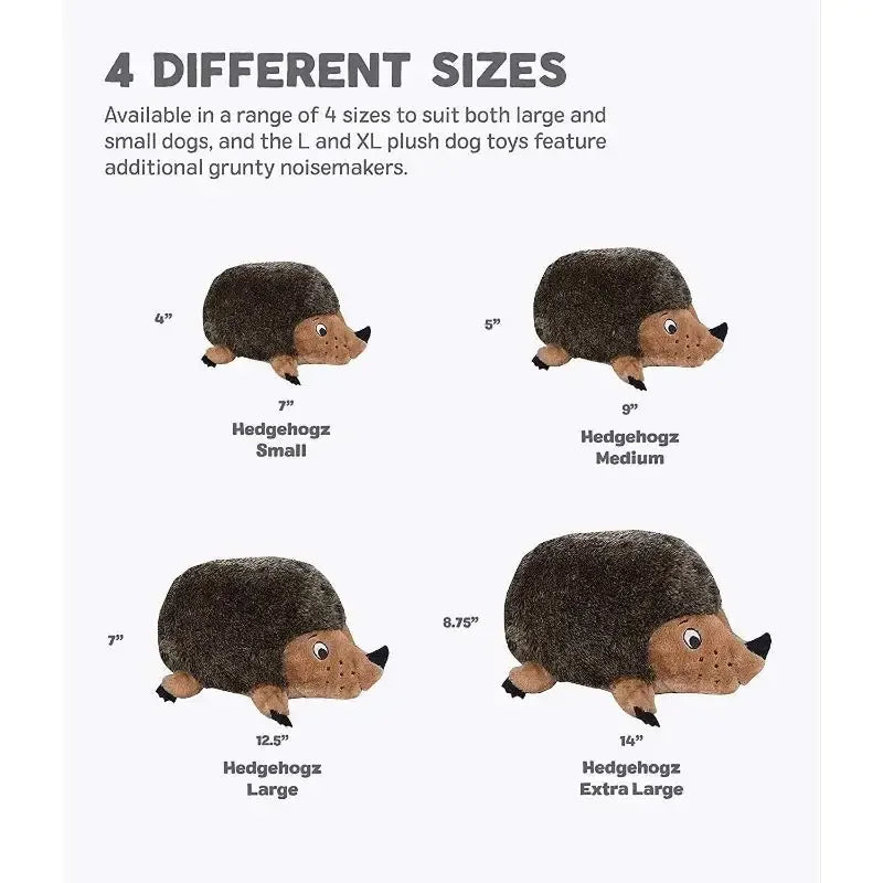Hedgehogz Plush Dog Toy, Large