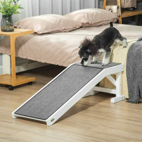 Pet Ramp for Dogs – Non-Slip Carpet with Top Platform, Ramp for Dog Bed & Sofa