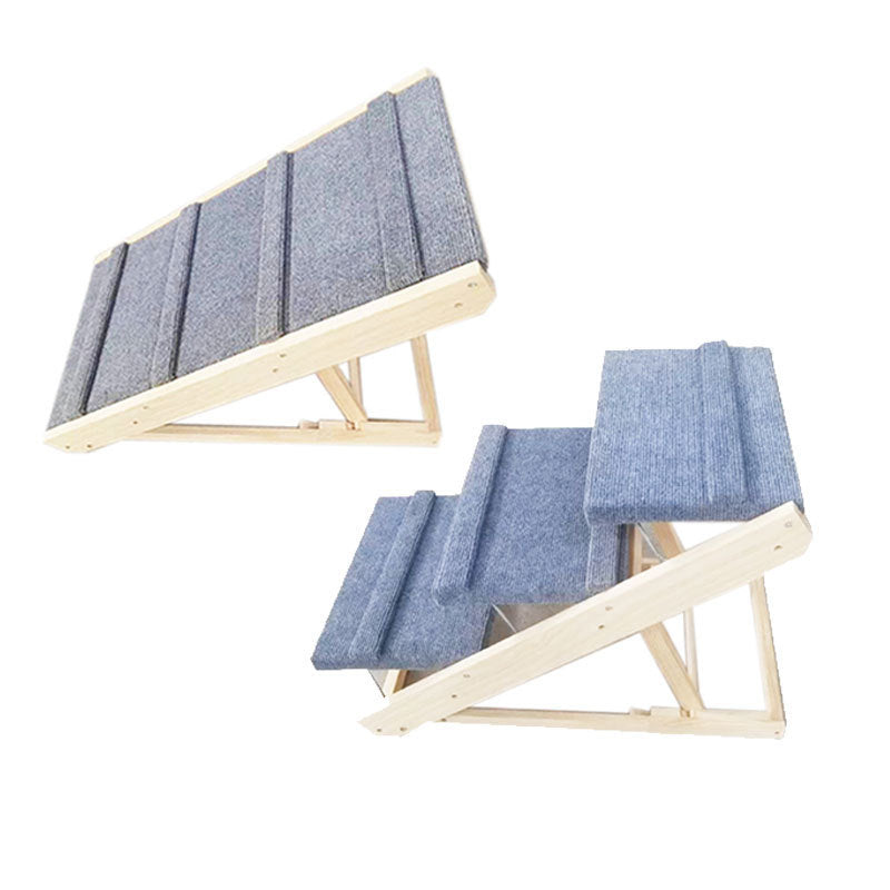 Foldable Car Pet Ramp Ladder – Multi-Step Dog & Cat Climbing Aid for SUVs & Trucks