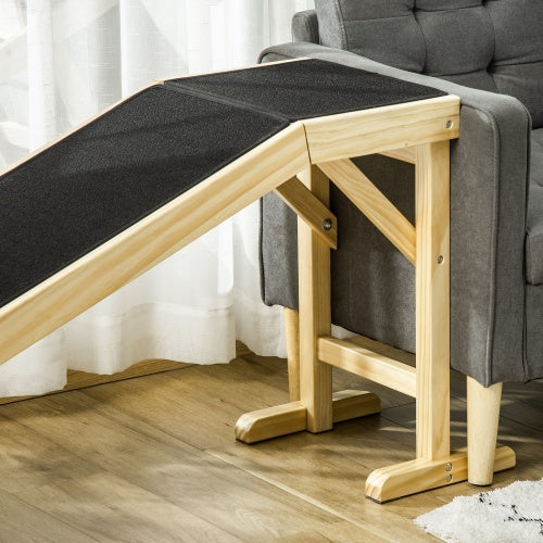 Pet Ramp for Dogs – Non-Slip Carpet Surface with Top Platform for Easy Access to Beds & Sofas