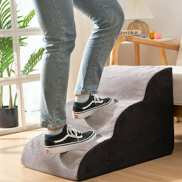 Home Pet Wave Dog Ramp Stairs – Anti-Slip Fabric, Wavy Design for Safe Climbing